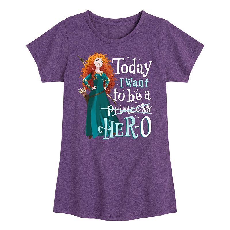 Disney's Princesses Girls 7-16 Brave Her-O Graphic Tee, Girl's, 