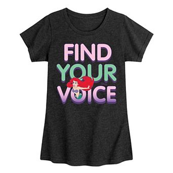 Disney's Princesses Girls 7-16 Ariel Find Voice Graphic Tee