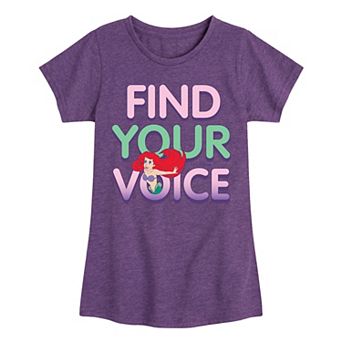 Disney's Princesses Girls 7-16 Ariel Find Voice Graphic Tee