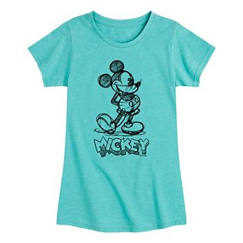 Disney's Mickey Mouse Sketch Girls 7-16 Graphic Tee