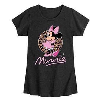 Disney's Minnie Mouse Leopard Print Girls 7-16 Graphic Tee