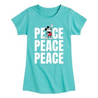 Disney's Mickey Mouse Peace Girls 7-16 Graphic Tee