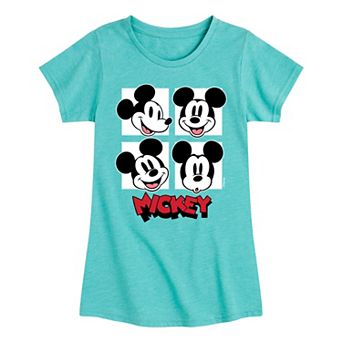 Disney's Mickey Mouse Grid Girls 7-16 Graphic Tee