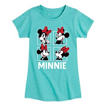 Disney's Minnie Mouse Girls 7-16 Grid Graphic Tee