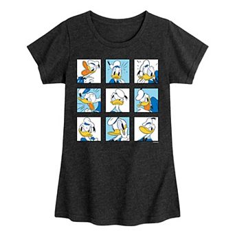 Disney's Donald Duck Girls 7-16 Grid Graphic Tee