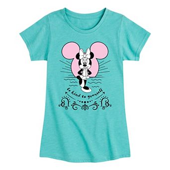 Disney's Minnie Mouse Girls 7-16 Be Kind To Yourself Minnie Graphic Tee