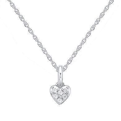 Irena Park 1/10 Carat T.W. Diamond Sterling Silver "Your Heart Is Always My Home" Pendant Necklace