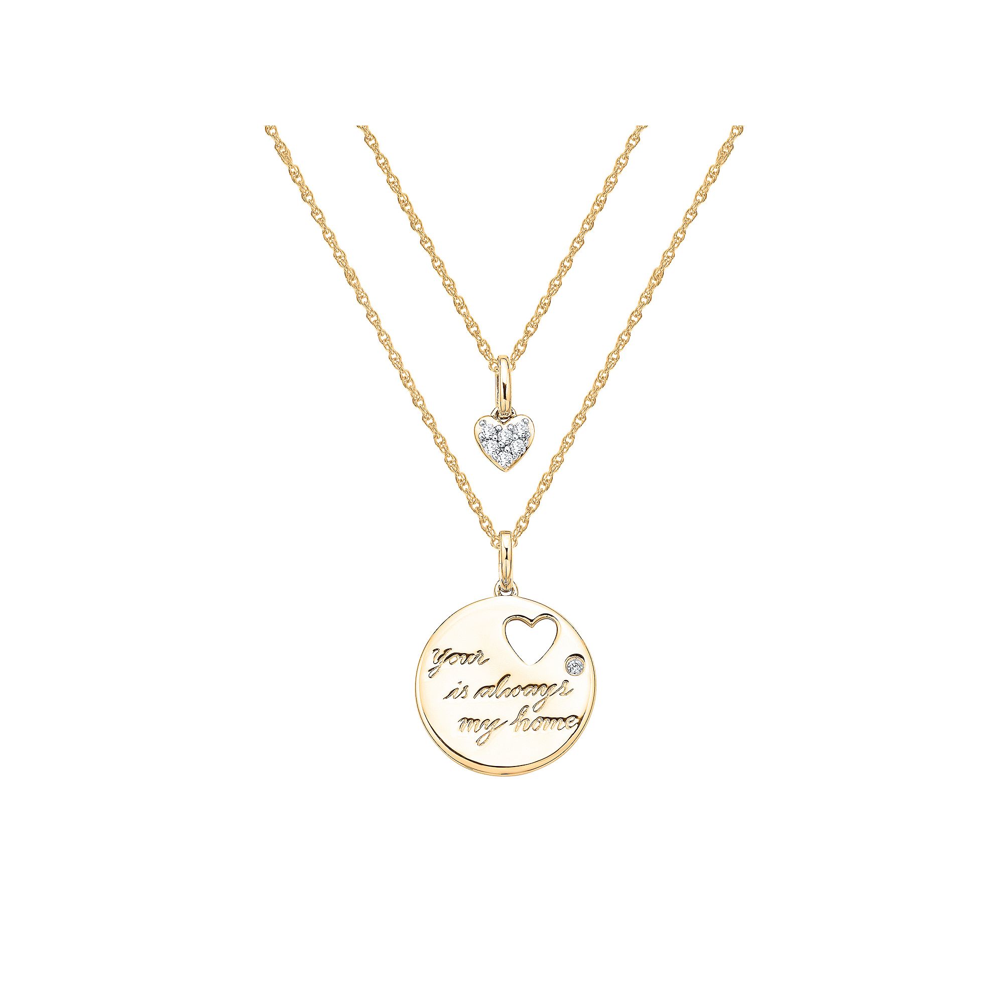 Irena Park 1/10 Carat T.W. Diamond Sterling Silver Your Heart Is Always 