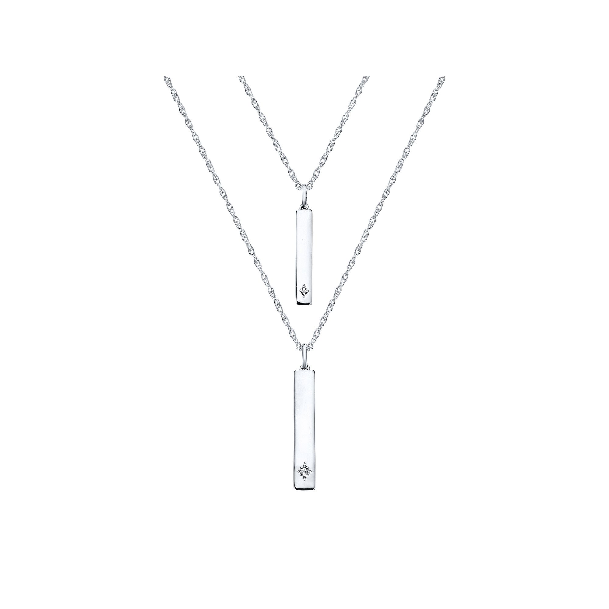Irena Park 1/10 Carat T.W. Diamond You Are My Sunshine Stick Pendant N