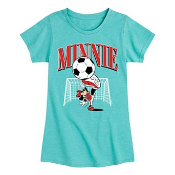 Disney's Minnie Mouse Girls 7-16 Retro Soccer Graphic Tee
