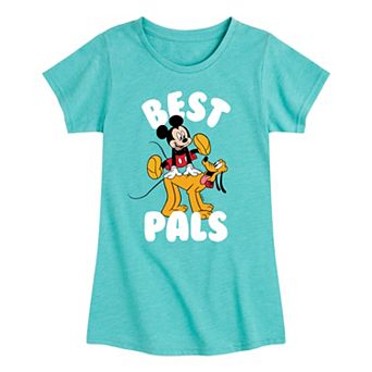 Disney's Mickey Mouse Girls 7-16 Best Pals Pluto Mickey Graphic Tee