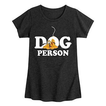 Disney's Mickey Mouse Girls 7-16 Dog Person Pluto Graphic Tee