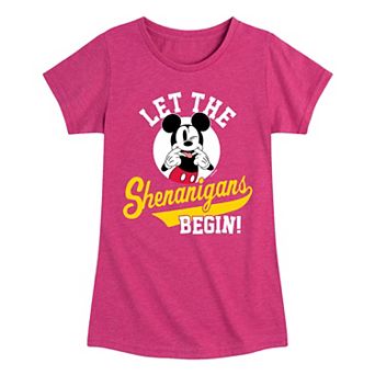 Disney's Mickey Mouse Girls 7-16 Shenanigans Mickey Graphic Tee