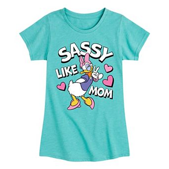 Disney's Mickey Mouse Girls 7-16 Daisy Sassy Like Mom Graphic Tee