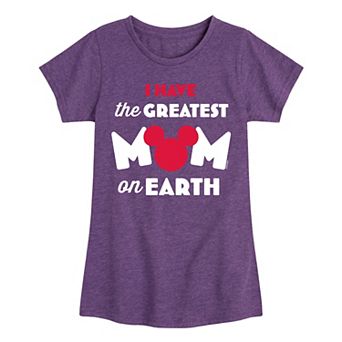 Disney's Mickey Mouse Girls 7-16 Greatest Mom Graphic Tee