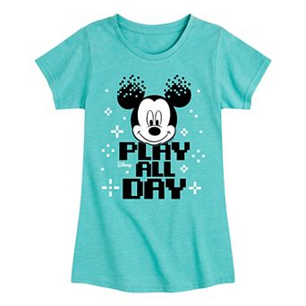 Disney's Mickey Mouse Girls 7-16 Play All Day Graphic Tee
