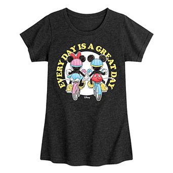 Disney's Mickey Mouse Girls 7-16 Every Day Is A Great Day Graphic Tee