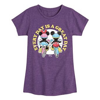 Disney's Mickey Mouse Girls 7-16 Every Day Is A Great Day Graphic Tee