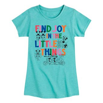 Disney's Mickey Mouse Girls 7-16 Find Joy In Little Things Graphic Tee