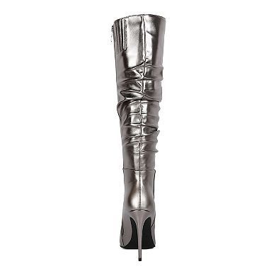 Rag & Co New Expression Women's Metallic Heeled Boots