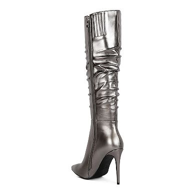 Rag & Co New Expression Women's Metallic Heeled Boots