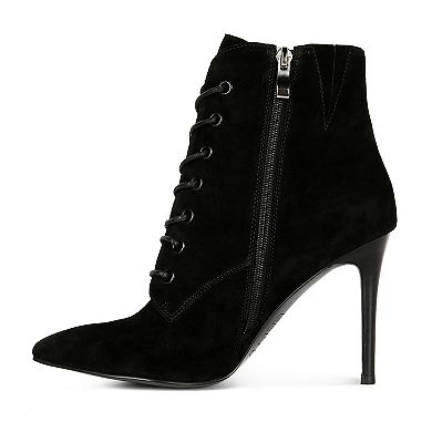 Rag & Co Sulfur Women's Suede Heeled Ankle Boots
