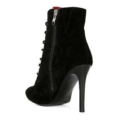 Rag & Co Sulfur Women's Suede Heeled Ankle Boots