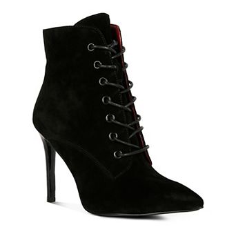 Rag & Co Sulfur Women's Suede Heeled Ankle Boots