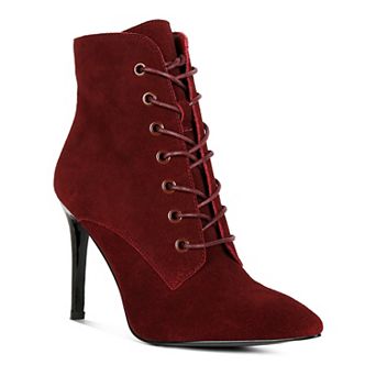 Rag & Co Sulfur Women's Suede Heeled Ankle Boots