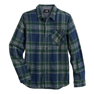 Boys 8-20 Vans® Long Sleeve Woven Button Down Shirt