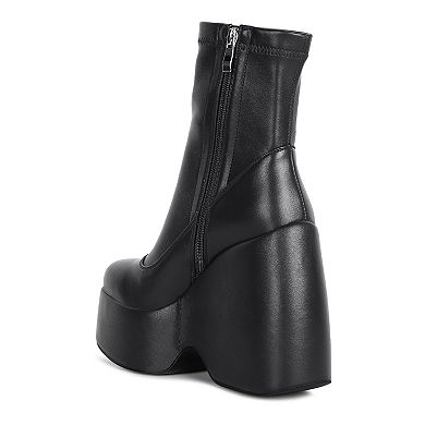 Rag & Co Purnell Women's High Platform Ankle Boots