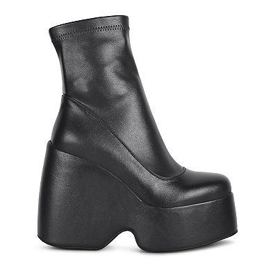 Rag & Co Purnell Women's High Platform Ankle Boots