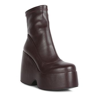 Rag & Co Purnell Women's High Platform Ankle Boots