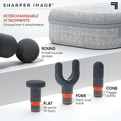 Sharper Image Powerboost Flex Pivot Percussion Massager