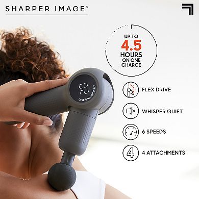 Sharper Image Powerboost Flex Pivot Percussion Massager