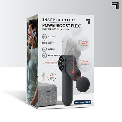 Sharper Image Powerboost Flex Pivot Percussion Massager