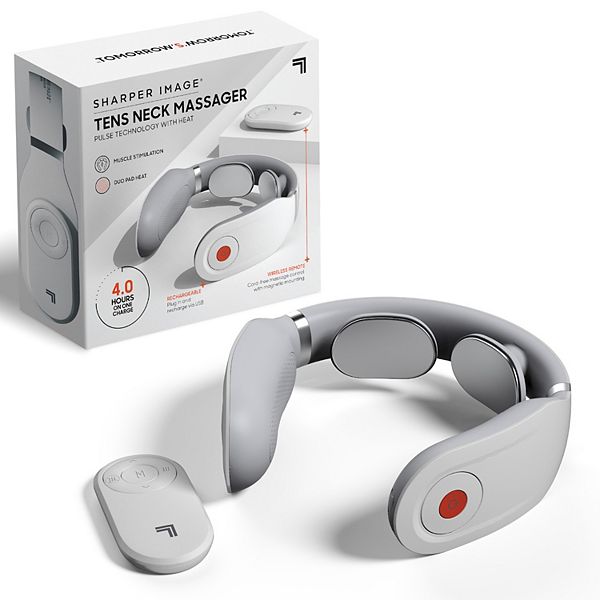 Sharper Image Tens Neck Massager with Soothing Heat