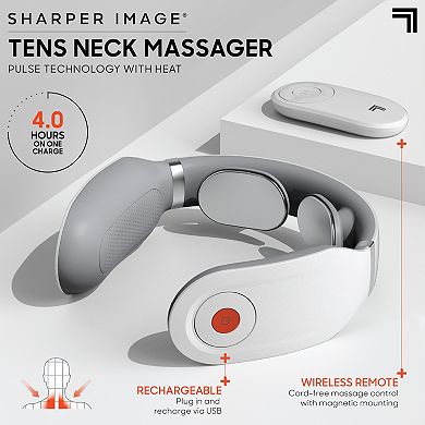 Sharper Image Tens Neck Massager with Soothing Heat