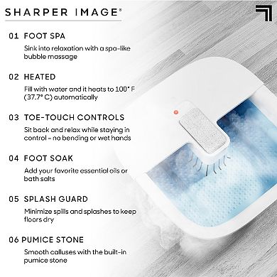 Sharper Image Spahaven Soothe Foot Bath with Heated Massage