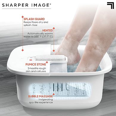 Sharper Image Spahaven Soothe Foot Bath with Heated Massage