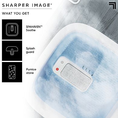 Sharper Image Spahaven Soothe Foot Bath with Heated Massage