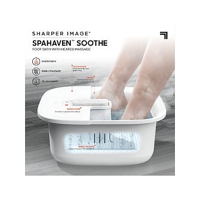 Sharper Image Spahaven Soothe Foot Bath with Heated Massage