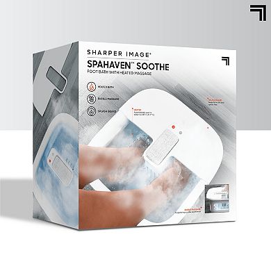Sharper Image Spahaven Soothe Foot Bath with Heated Massage