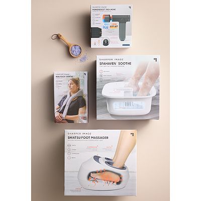 sharper image foot massager vibrating massage with heat Sharper Image Shiatsu Heat Therapy Foot Massager main image 1