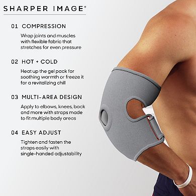 Sharper Image Compression Wrap With Removable Hot & Cold Gel Pack