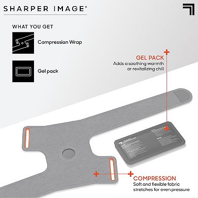Sharper Image Compression Wrap With Removable Hot & Cold Gel Pack