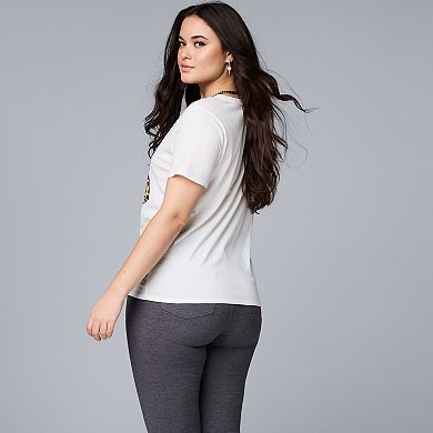 Women's Simply Vera Vera Wang Kiss Band Tee