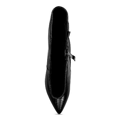 London Rag Indulgent Women's High Heeled Croc Boots