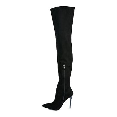London Rag Atelier Women's Stretch Stiletto Boots