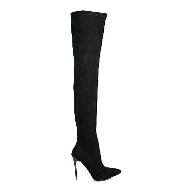 London Rag Atelier Women's Stretch Stiletto Boots